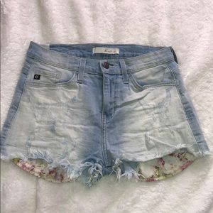 High waisted Kan Can shorts stretch short